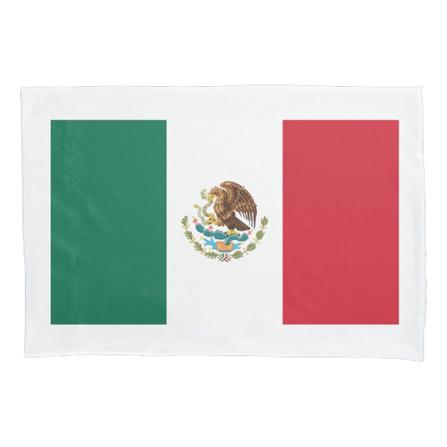 Mexikanische Flagge Zollfahne Kissenbezug (Vorderseite)