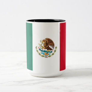mexikanische Flagge Zweifarbige Tasse