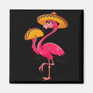 Mexikanische Flamingo-Tacos süß Cinco de Mayo Fies Magnet