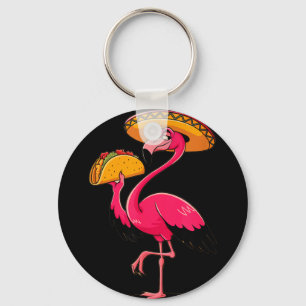 Mexikanische Flamingo-Tacos süße Cinco de Mayo-Par Schlüsselanhänger