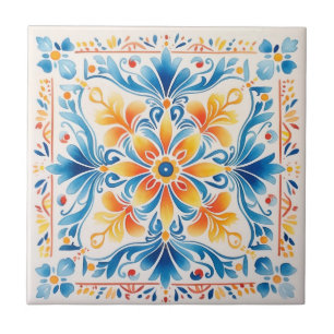 mexikanische Flora Talavera Hacienda Style Tile Fliese