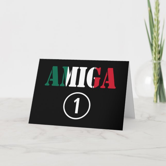 Mexikanische Freundinnen: UNO Amiga-Numero Karte (Vorderseite)