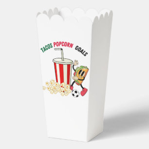 Mexikanische Fußball-Taco-Popcorn-Partygeschenkbox Geschenkschachtel
