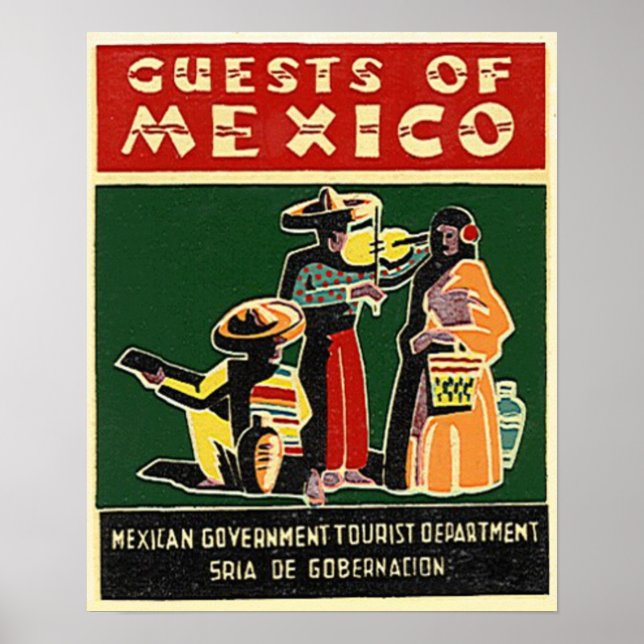 mexikanische Gäste Poster (Vorne)
