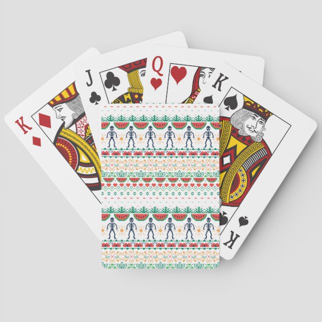 Mexikanische Grafik Frida Kahlos | Spielkarten (Rückseite)