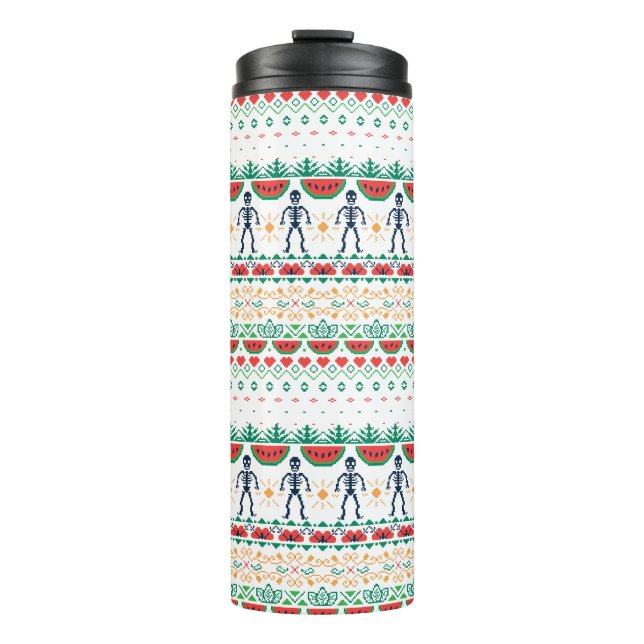 Mexikanische Grafik Frida Kahlos | Thermosbecher (Vorderseite)
