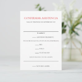 Mexikanische Hochzeitsfeier RSVP Karte