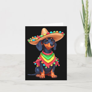 Mexikanische Hunde-Fiesta lustiger Cinco-de-Mayo-H Karte