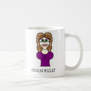 Mexikanische Kaffeetasse, CHICAS REGEL! Kaffeetasse