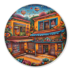 mexikanische Kunst Keramikknauf