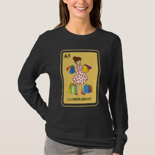 Mexikanische La Shopaholic traditionelle Bingo-Kar T-Shirt