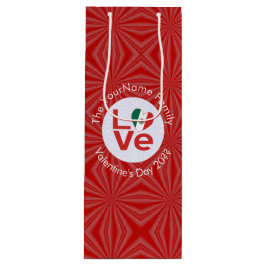 Mexikanische LIEBE Herzenflagge Valentine Personal Geschenktüte Für Weinflaschen