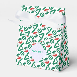 Mexikanische LIEBE Tiled Green Personalisiert Zelt Geschenkschachtel