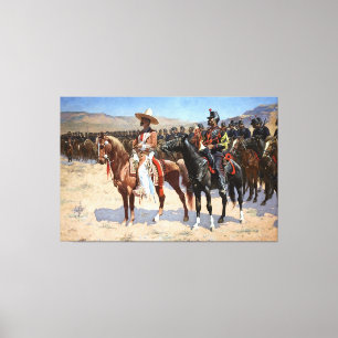 Mexikanische Major der Frederic-Remingtons (1889) Leinwanddruck