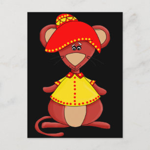 Mexikanische Maus für Kinder Postkarte