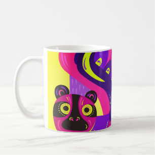 Mexikanische mehrfarbige Fuchskunst Kaffeetasse