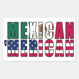 Mexikanische "Merican Fags" - mexikanisch-amerikan Rechteckiger Aufkleber
