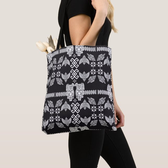 Mexikanische Otomi-Hauseinrichtung Tasche (Von Nahem)