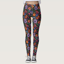 Mexikanische Otomi-Volksblumen Bunt