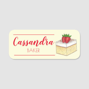 mexikanische Pastel de Tres Leches Cake Baking Des Namensschild