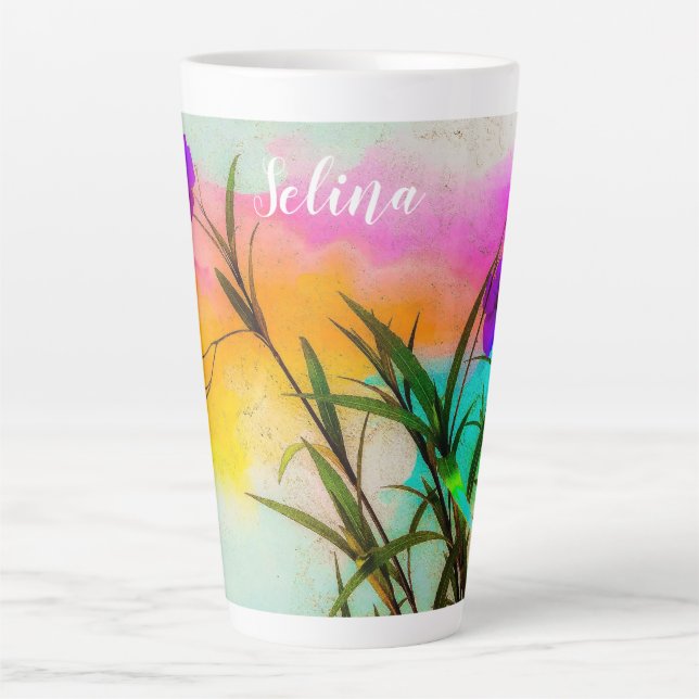 Mexikanische Petunias-Liebe Milchtasse (Vorderseite)