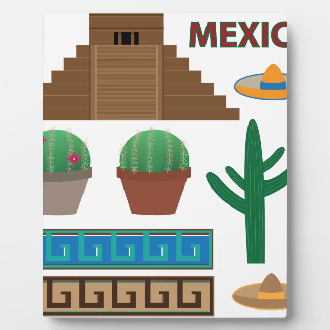 mexikanische Pyramide Fotoplatte (Vorderseite)
