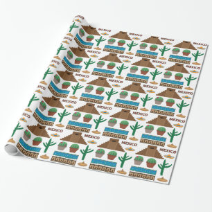 mexikanische Pyramide Geschenkpapier
