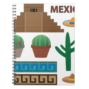 mexikanische Pyramide Notizblock