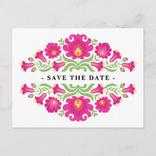 Mexikanische Save the Date-Postkarte Postkarte