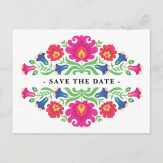 Mexikanische Save the Date-Postkarte Postkarte
