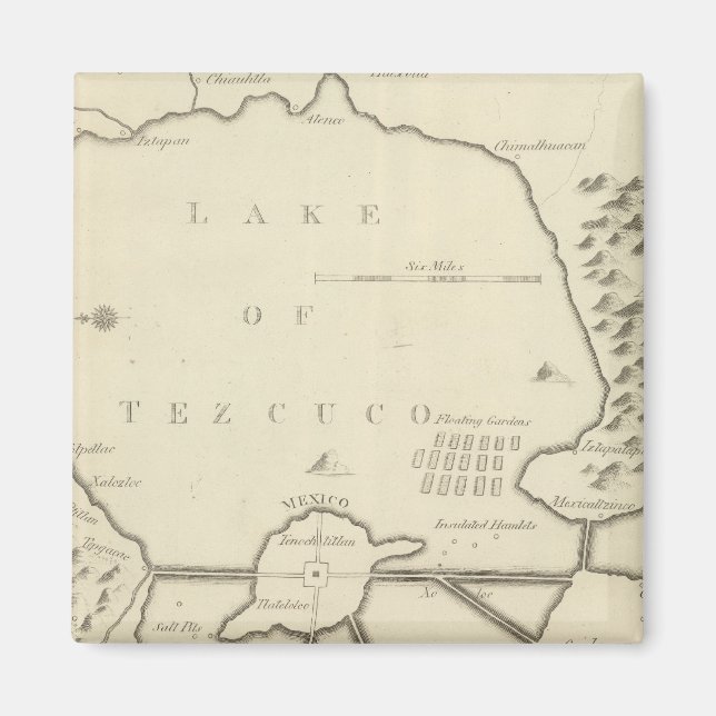 mexikanische Seen Magnet (Vorne)