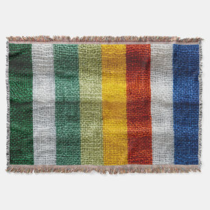 Mexikanische Serape-Streifen-Webstofftextur Decke