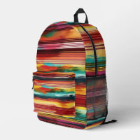 mexikanische Serape Wasserfarbenfrohe Streifen