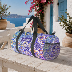 Mexikanische sizilianische mediterrane violette bl duffle bag
