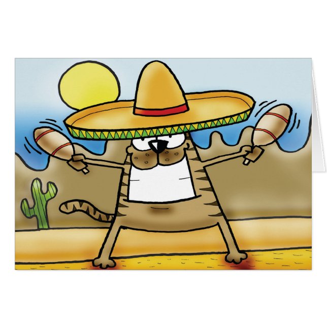 Mexikanische Sombrero-Katze (Vorderseite (Horizontal))