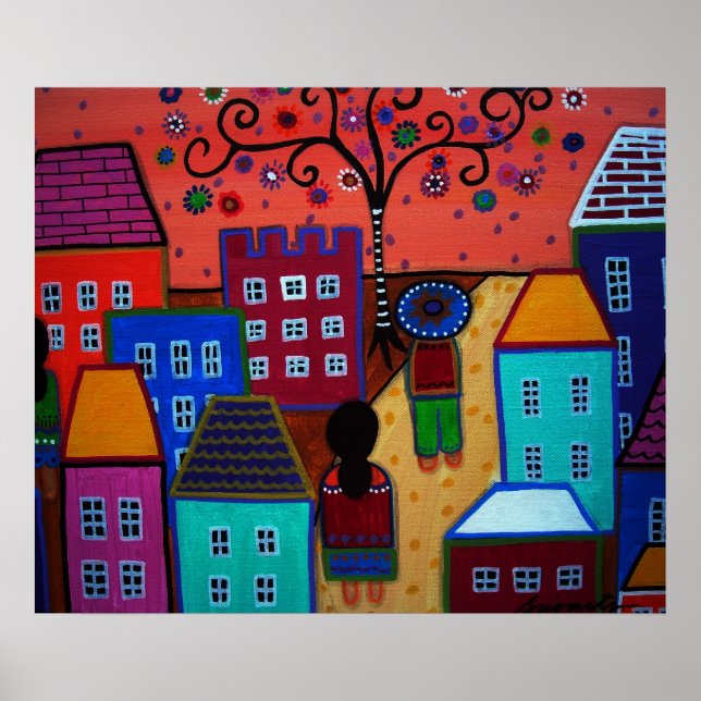 MEXIKANISCHE STADTPOSTER POSTER (Vorne)