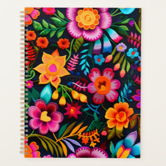 mexikanische Stickerei Inspirierter Druckplaner Planer