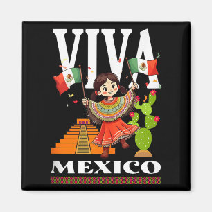 Mexikanische Stolzflagge Mexiko Wurzeln Erbe Mexik Magnet