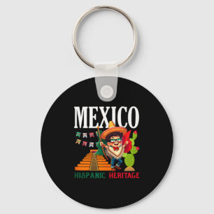 Mexikanische Stolzflagge Mexiko Wurzeln Erbe Mexik Schlüsselanhänger