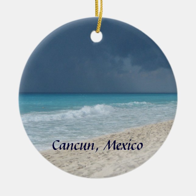 Mexikanische Strand-Verzierung Keramikornament (Vorne)