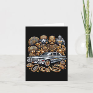 Mexikanische Street Culture Lowrider Latino Cinco  Karte