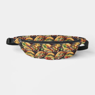 Mexikanische Taco-Aquarell  Bauchtasche