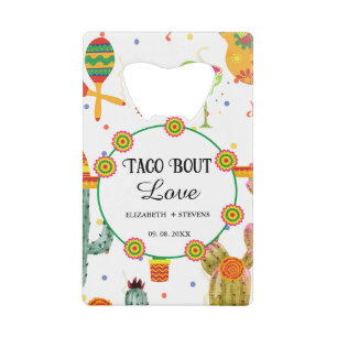 Mexikanische Taco Bout Love Brautparty Partygesche Geldbeutel Flaschenöffner