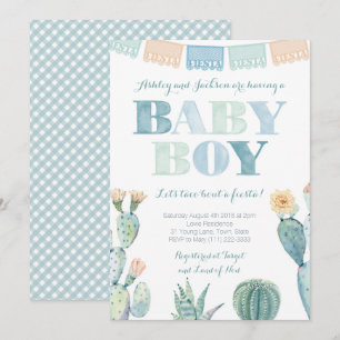 Mexikanische Taco-Party-Baby-Shower für Jungen Einladung
