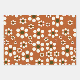 mexikanische Terrakotta-Blume Geschenkpapier Set