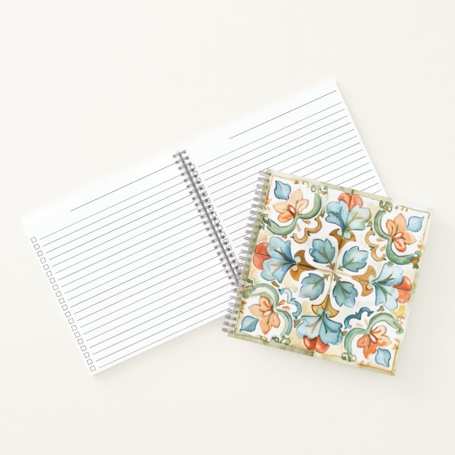 mexikanische Tile | Talavera Travel Journal Notizbuch (Innenseite)