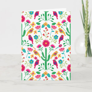 Mexikanische traditionelle Blumen-Volks kunst in h Karte