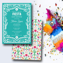Mexikanische traditionelle florale Fiesta Türkis B