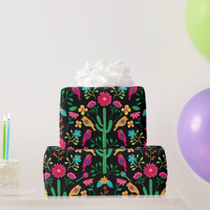 Mexikanische traditionelle Volkskunst Helle Farben Geschenkpapier