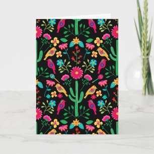 Mexikanische traditionelle Volkskunst Helle Farben Karte